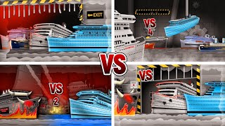 DIAMONTANIC and SILVERTANIC VS BULLTANIC 🚢⚓️💎🛳 FULL ANIMATION