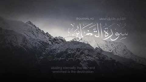 سورة التغابن كاملة بصوت القارئ طارق محمد