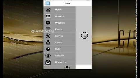 Sliding menu in Xamarin.iOS using GestureRecognizer,CATransition and Animation