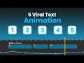 5 Viral Text Animations in DaVinci Resolve | Easy & Professional Tutorial