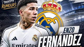Will Enzo Fernández Join Real Madrid? The Transfer Rumor Explained! 🤍🔥 #footballnews #realmadrid