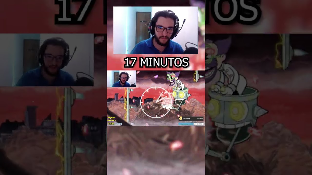 Zerando Cuphead Sem Atirar NO EXPERT | Dia 50 | 🤖ROBÔ🤖