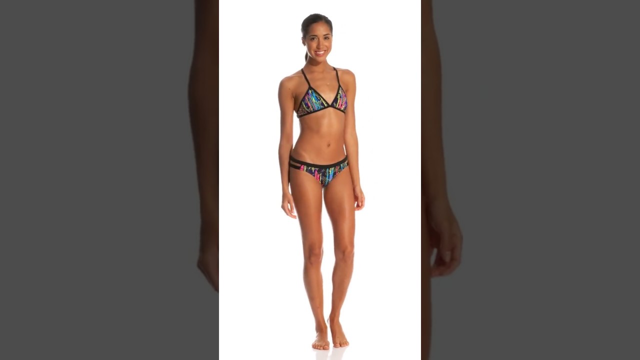 TYR Women's Hiromi Cove Mini Bikini Bottom | SwimOutlet.com