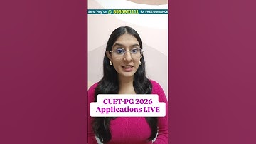 CUET PG 2026 Application LIVE | How to Apply, Last Date & Correction Window #cuetpg2026
