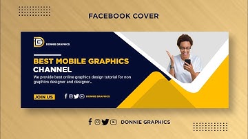 Create A Professional Facebook Cover Photo On Android | Pixellab Tutorial | Donnie Graphics
