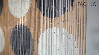 Review - Black and white beaded curtain Bamboo Door Curtain