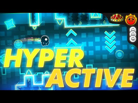 "HyperActive" By SChaotyx (ALL COINS) [Daily #2222] - Geometry Dash