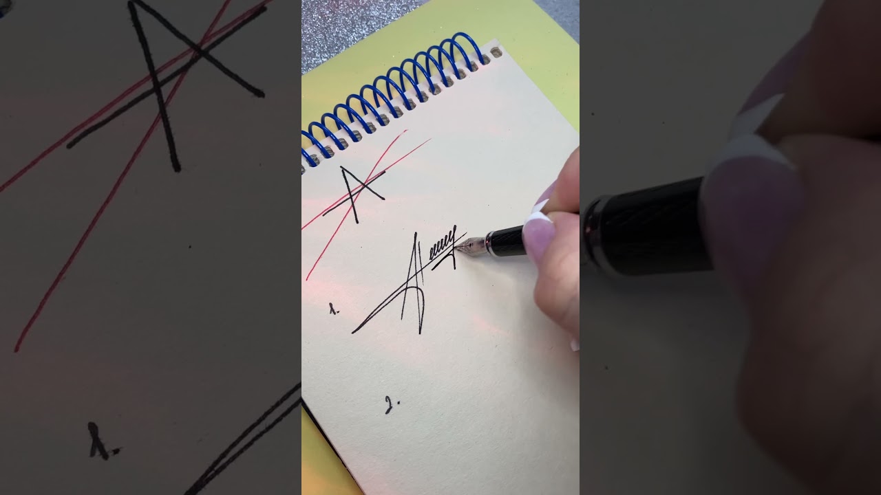 How to sign the letter A  ? #signature #signatureideas #names #calligraphy