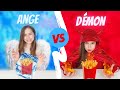 Ange vs dmon  hot vs cold challenge  chaud vs froid challenge  kiara paris 