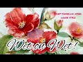 Let me show you how I create Camellia flowers using loose style. Watercolor tutorial step by step.