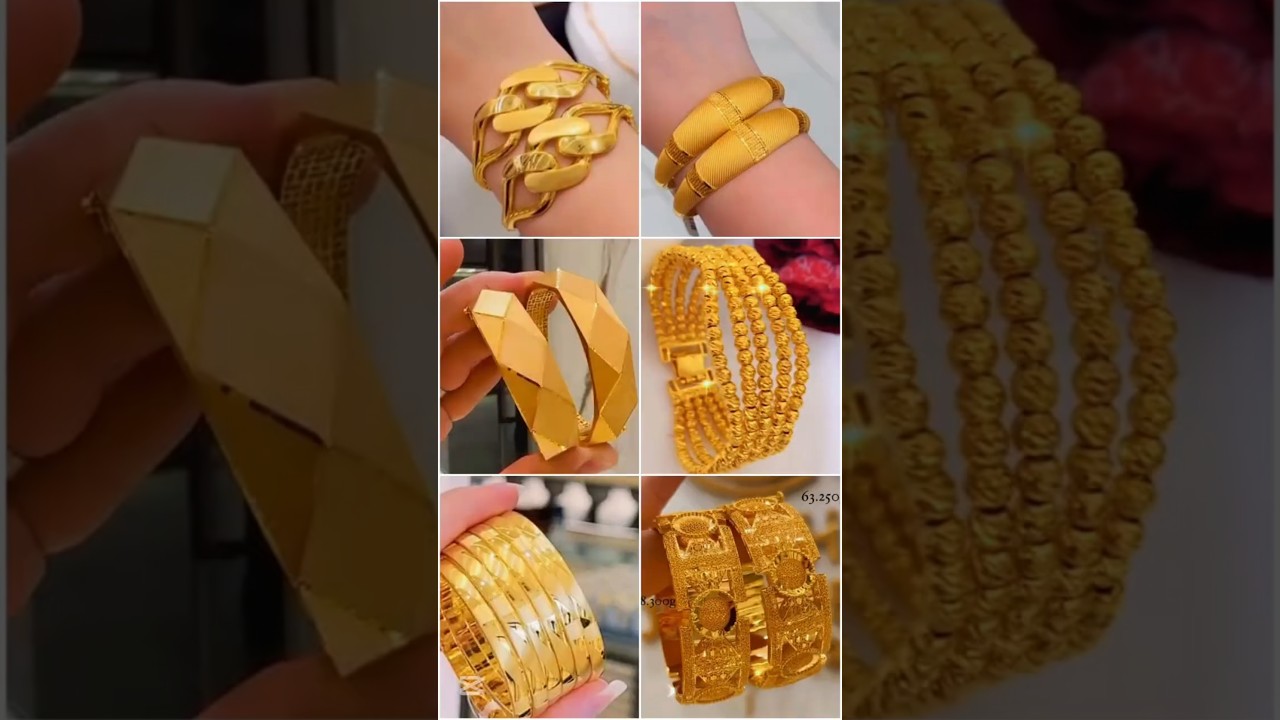 elegant gold bracelets and bangles 