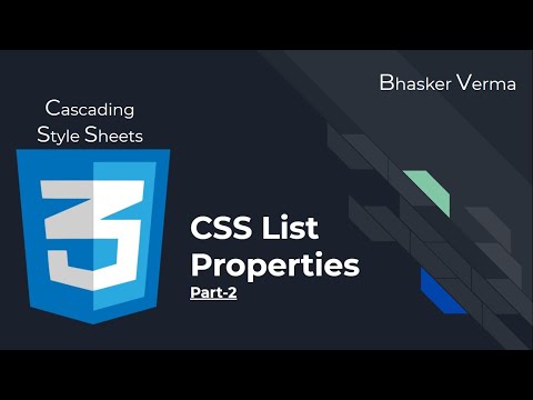 CSS Tutorial for beginners in Hindi #38 | Part 2 - How to style HTML List using CSS properties?