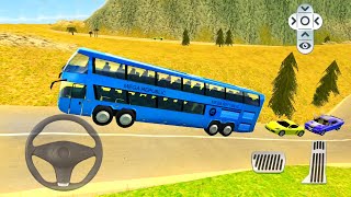 Bus Driving On High Mountain Roads - Bus and Van Driver Simulator - Android Gameplay