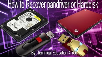 How to Recover Data/Files from a Formatted/Deleted Hard Disk/Pen Drive/ Memory Card [Hindi/Urdu].