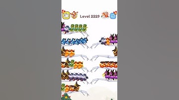 Bird Sort Colour 2229 #birdsortcolor #birdsort #gameplay