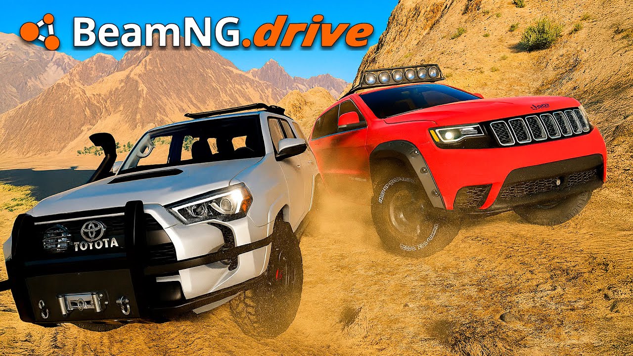 ¡Desafios para Jeep CHEROKE vs Toyota 4RUNNER | BeamNG Drive