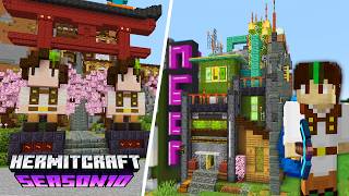 Statues, Shops \& Shrines! | Hermitcraft 10 | Ep.13