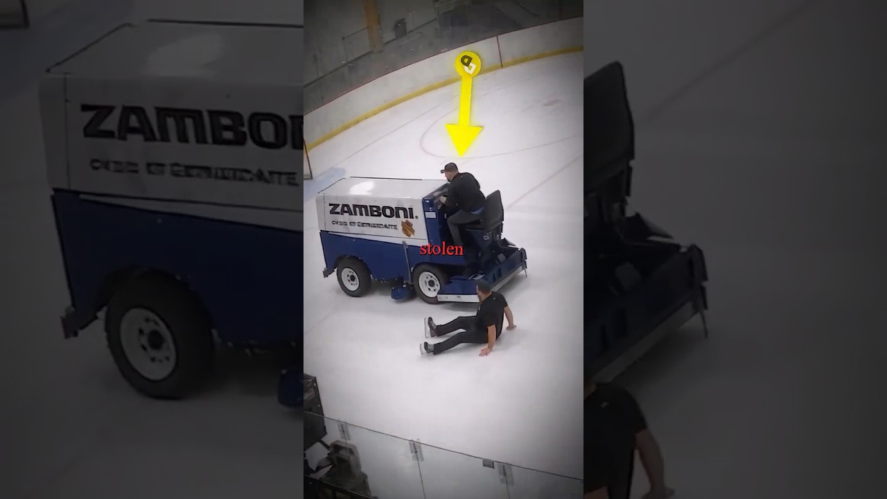He stole his Zamboni..