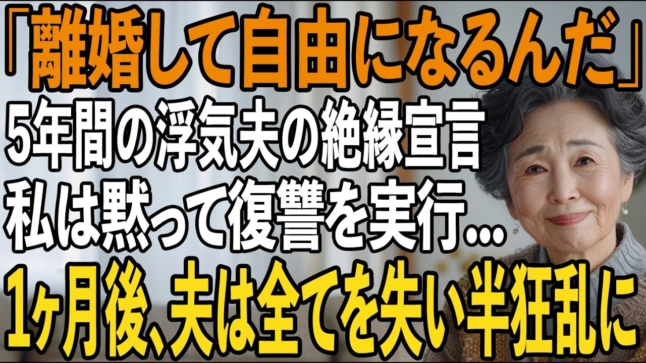 「お前との老後は無理だ。」夫がそう言い放った夜、私は静かに微笑んだ。夕食後のソファで、まるで天気予報でも話すように淡々と。「実は付き合っている女性がいる。もう5年になる。彼女と再婚したいんだ。」私は静かに答えた。「そうですか。」夫は拍子抜けした顔で私を見つめた。でも、私の心はまったく動揺していなかった。なぜなら、5年前から全てを知っていたから。37年間、私は夫のために人生を捧げてきた。朝5時...