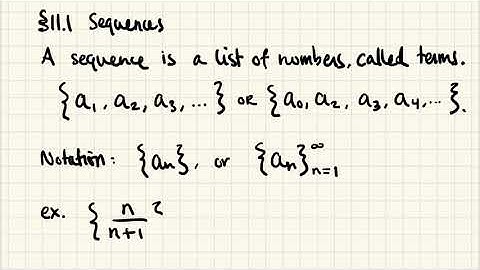 Math 3B 11.1 Sequences