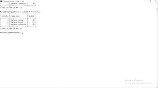 [TEKNOLOGI BASIS DATA ] Tutorial Trigger di database MySQL dengan CMD