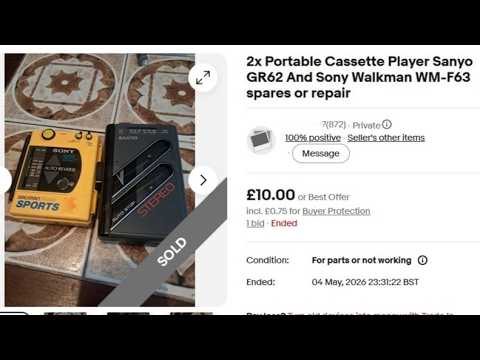 Sony Sports Walkman & Sanyo Radio Cassette Testing
