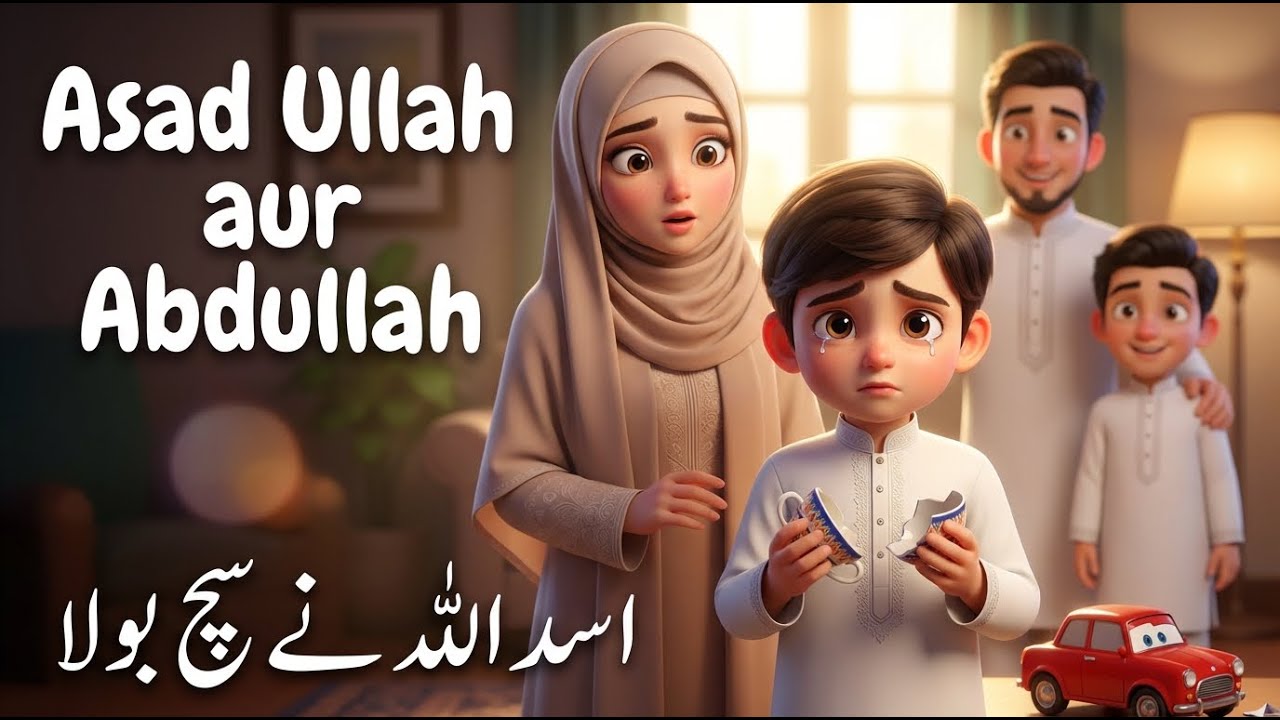 Islamic Moral Story for Kids | Abdullah Aur Asadullah Ep 2 | Always Tell the Truth
