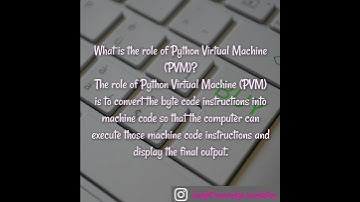 What is the role of Python Virtual Machine (PVM)? #python #pythonprogramming #datascience #code #pvm