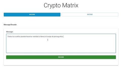 Proyecto de Criptografía | Encriptar y desencriptar mensajes usando matrices