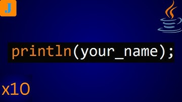 How To Print Name 10 Times In Java