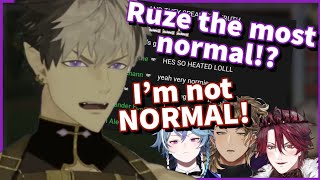 Chat calls Ruze the most NORMAL in ARMIS and he immediately LOSES IT! 【Holostars EN | Crimzon Ruze】