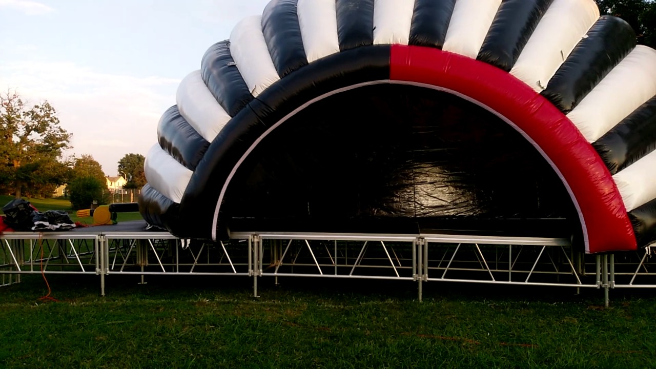Soundboxxent  40 ft inflatable cover and stage