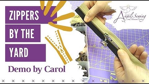 Angels Sewing Demo Zipper by the Yard