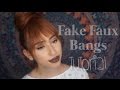 How to get fake bangs / hair tutorial