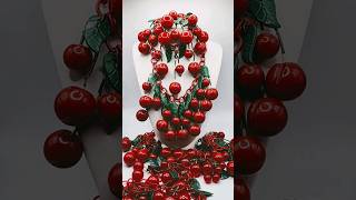 LIFES A BOWL OF 1940s Bakelite CHERRIES necklaces & pins #vintage #bakelite #costume #jewelry