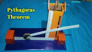 Pythagoras theorem working model || math project