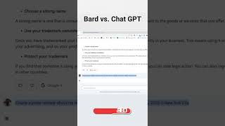 Bard vs. ChatGPT side-by-side test. Which do you think is better?