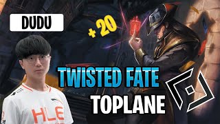 DUDU IS DOMINATING THE KOREAN SERVER WITH TWISTED FATE TOP - 1000 LPS CHALLENGER KOREA REPLAY