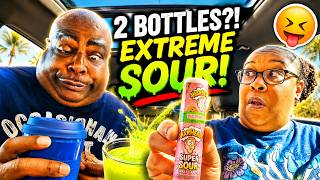 I Dumped 2 WHOLE Bottles of EXTREME SOUR Warheads In My Fiancé's Drink! 😂*HE LOST IT* screenshot 3