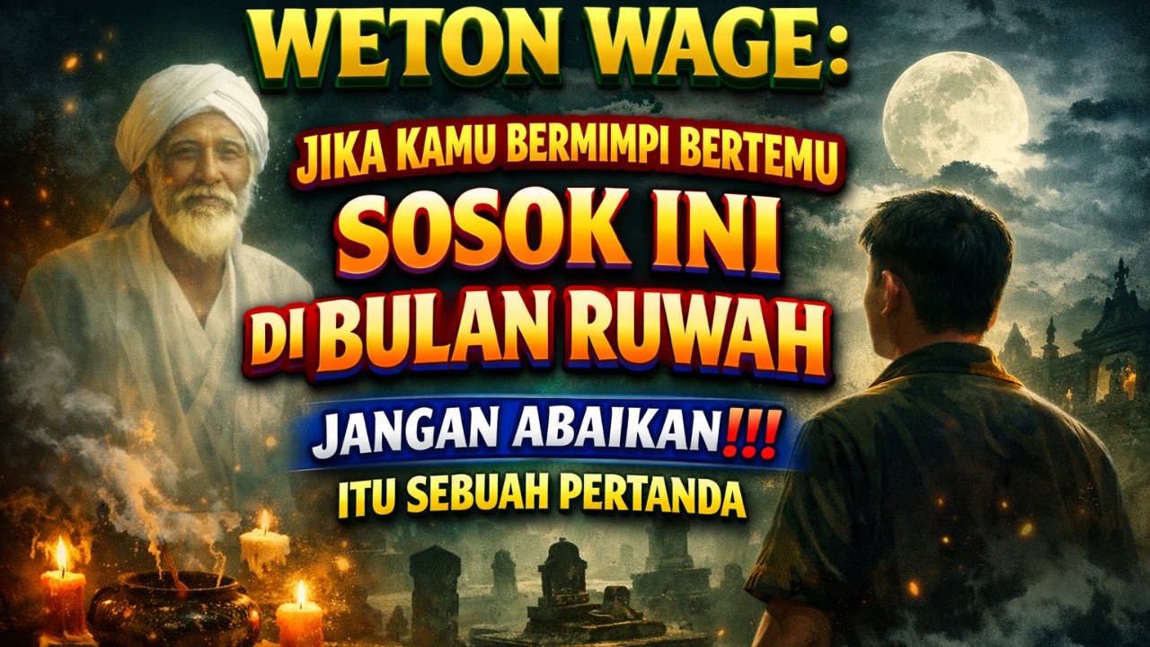 WETON WAGE!VJIKA KAMU BERMIMPI BERTEMU SOSOK INI DI BULAN RUWAH, JANGAN ABAIKAN!!!