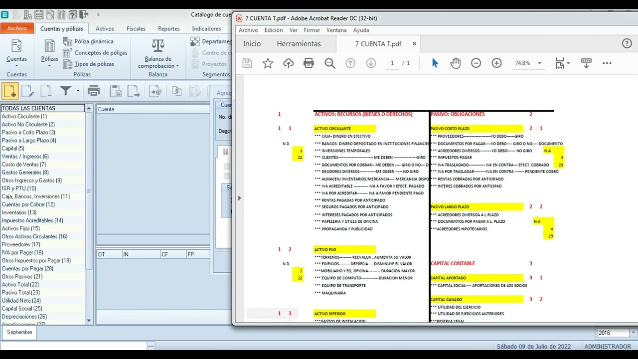 Generar catalogo de cuentas vació- Contabilidad electrónica con COI