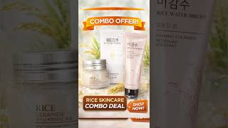 Rice power দিয়ে ত্বকে আনুন natural 💬#Skincare #RiceGlow #BeautyDeal #GlowSkin #ComboOffer #ShopNow