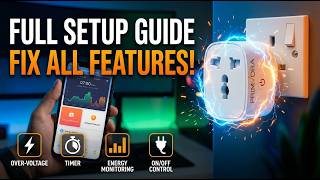 PRIMVORA Universal WiFi Smart Plug Setup Guide | Over Voltage, Timer, Energy Monitoring/App Control