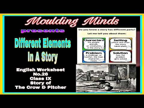Four Elements In A Story- Character,Setting,Problem & Solution | English Worksheet No.26| Class IX