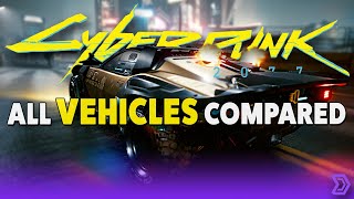 Cyberpunk 2077 - All Vehicles Compared | Cost, Speed, Handling, & Showcase