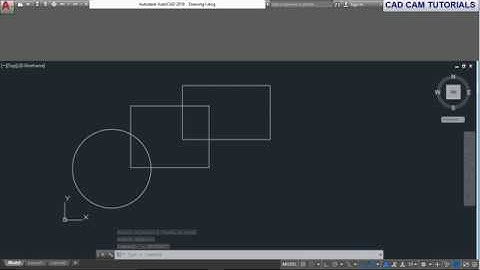 AutoCAD 2018 Tutorial for Beginners   33  HOW TO USE INTERSECT COMMAND IN AUTOCAD#