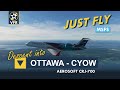 Descent into Ottawa - CYOW | Aerosoft CRJ-700 | Just Fly | MSFS 2020