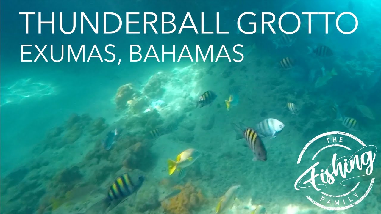 Snorkeling THUNDERBALL GROTTO Exumas Bahamas famous from James Bond