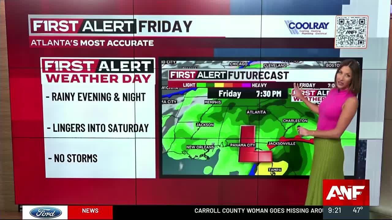 First Alert Forecast: Back into the 70s today, rain Friday into ...