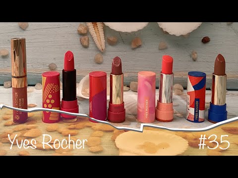 Заказ YVES ROCHER - Германия. Обзор разных линеек губных помад брэнда Ив Роше, со свотчами!